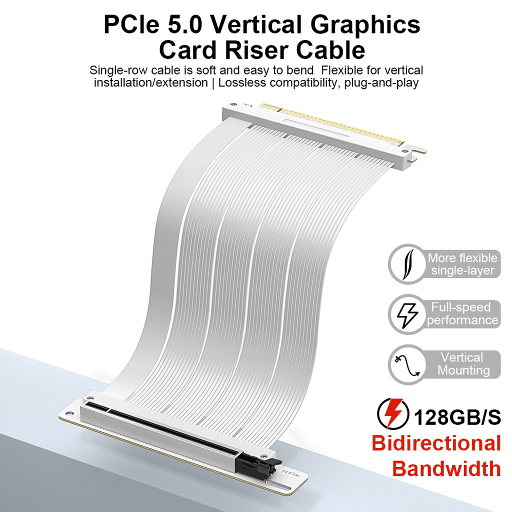 Pcie 5.0 Gpu Riser Cable - PCI‑E 5.0 X16 GPU Riser Kabel
